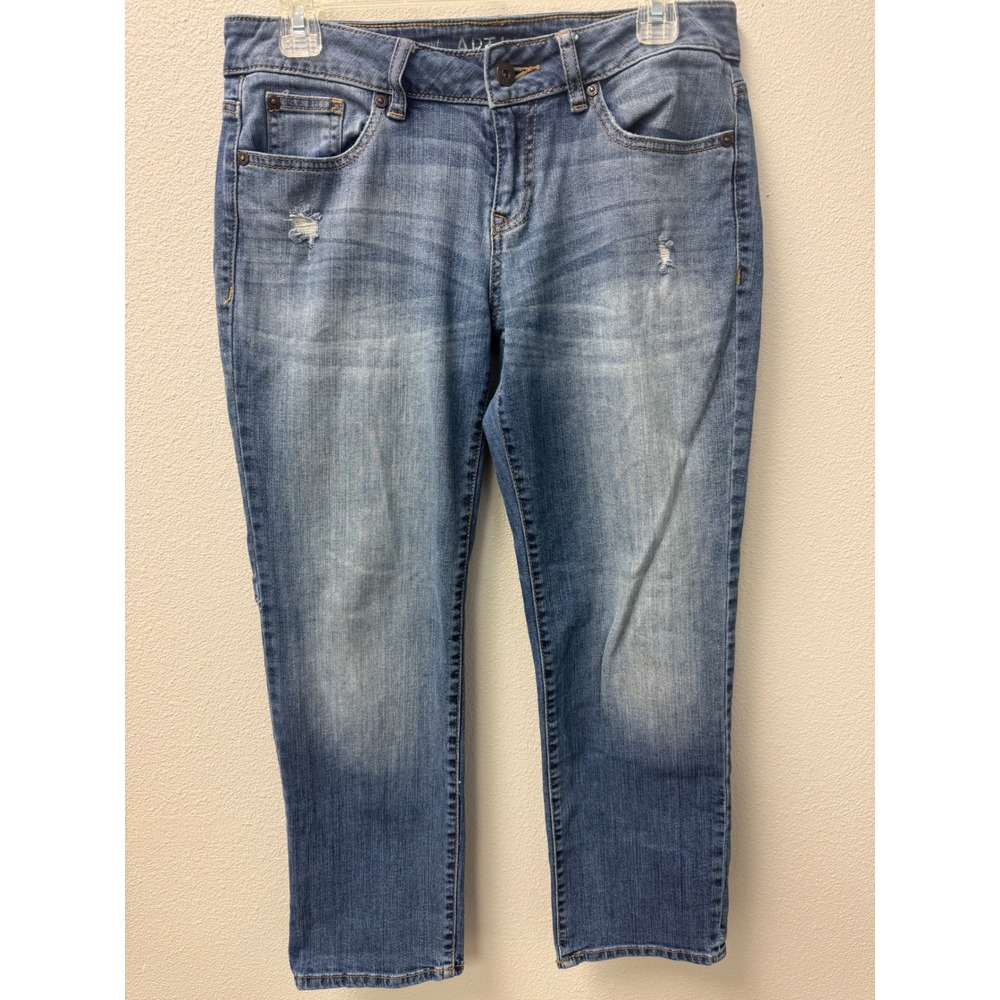Apt 9 Modern Boyfriend Jeans‎ Size 4 Distressed Denim